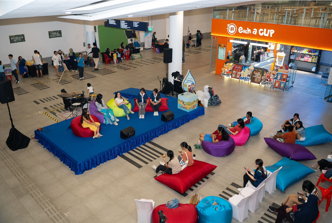 Panel discussion at Currents of Change, a sustainability-themed festival by Girl Guides Singapore.
