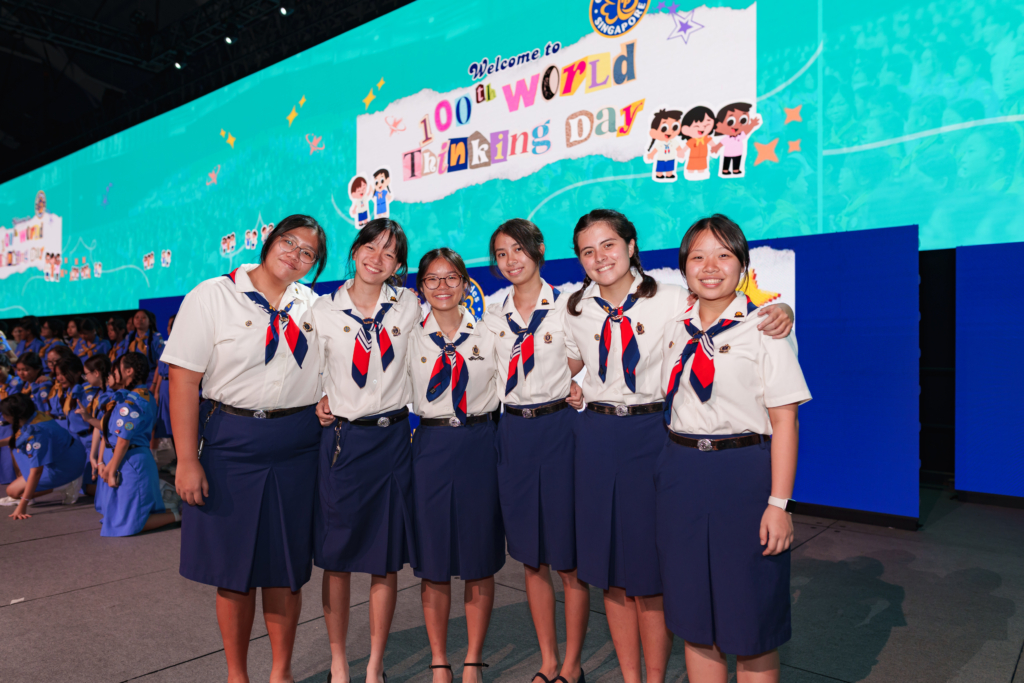 100th World Thinking Day subcommittee members, recipients of the 2024 President's Guide Award.